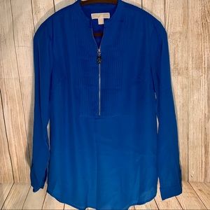 Micheal Kors Silk Top in Royal Blue